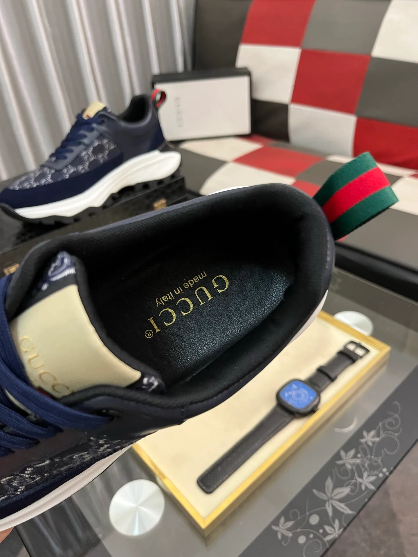 Men's Men's Shoes💰458⌚️⌚️[GUCCI] Gucci men's casual shoes are absolutely popular🔥The ultimate matching item for trendy men! The charm of super texture is irresistible, the main recommendation, the flower leather color is bright! The upper is made of high-quality brand printed fabric with cowhide, breathable leather lining and wear-resistant rubber sole, noble and elegant! Extremely comfortable🎁🎁You can be as handsome as you want💪 38-444⃣️colors available